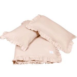 Bedclothes SG 140x200 with ruffles Adult two pillowcases included Nude - II quality (I)