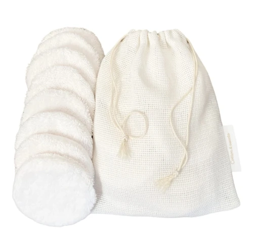 Wielorazowe płatki kosmetyczne Premium Care Pads - zestaw z woreczkiem do prania Waniliowe