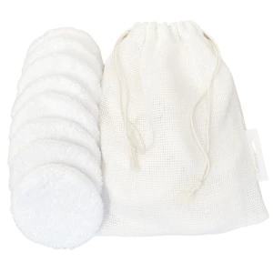 Wielorazowe płatki kosmetyczne Premium Care Pads - zestaw z woreczkiem do prania Białe
