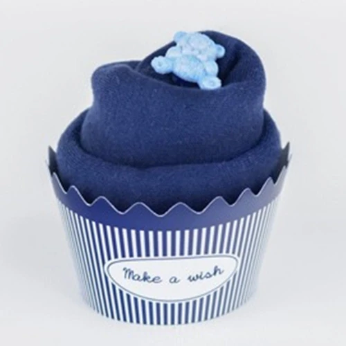 BABY CUPCAKE GRANATOWE - SPODENKI DŁUGIE  