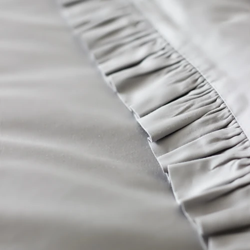 Bed linen SG non filled Junior  with ruffles Grey 100x140 cm