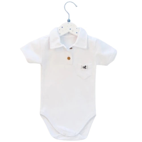 Baby roll Polo Białe 9-12 msc