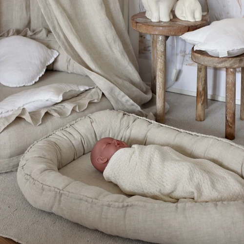 Gniazdko Niemowlęce lniane Pure nature Natural