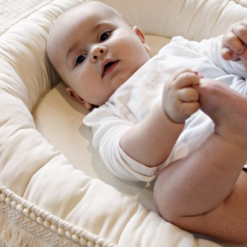 Gniazdko niemowlęce Boho Waniliowe