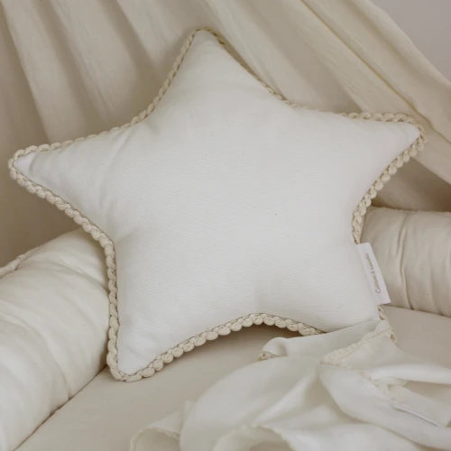 Mini star pillow with bubbles Vanilla