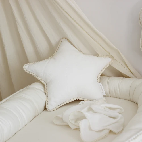 Mini star pillow with bubbles Vanilla