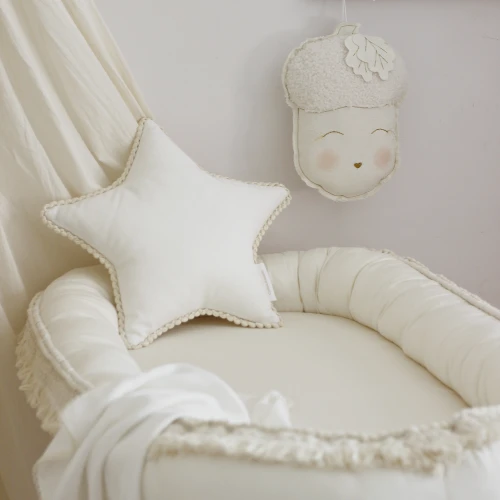Mini star pillow with bubbles Vanilla