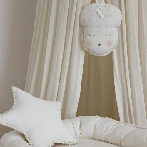 Mini star pillow with bubbles Vanilla