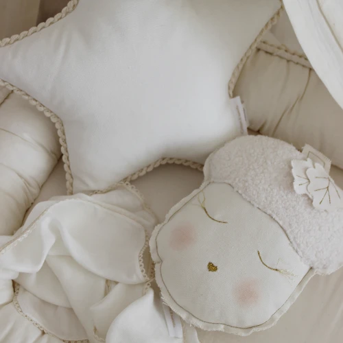 Mini star pillow with bubbles Vanilla