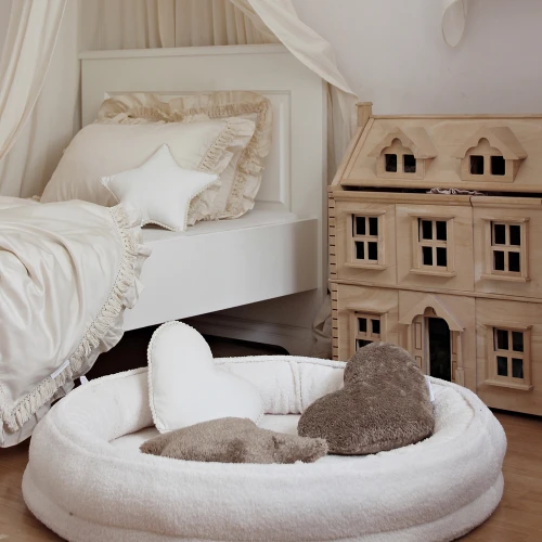 Mini Boho Boucle Junior nest Ecru 