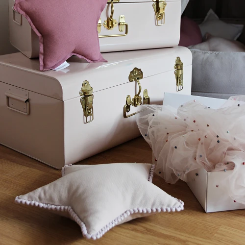 Mini star pillow with bubbles Powder pink