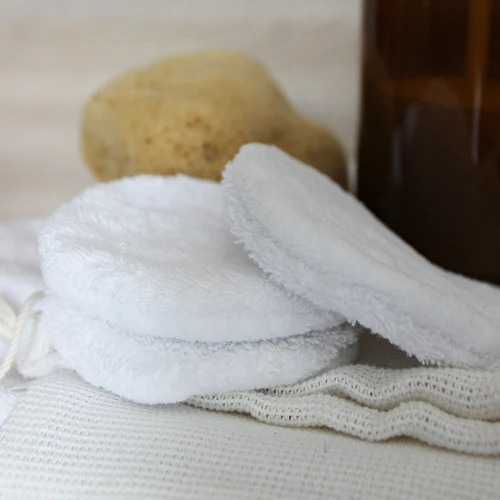 Wielorazowe płatki kosmetyczne Premium Care Pads - zestaw z woreczkiem do prania Waniliowe