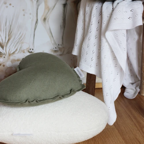 Mini heart pillow PN Olive
