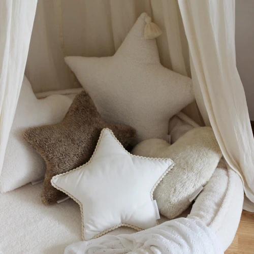 Mini star pillow with bubbles Vanilla