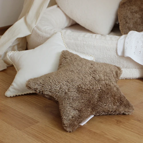 Mini star pillow with bubbles Vanilla