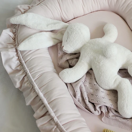 Baby nest SG with ruffles Powder Pink - II quality