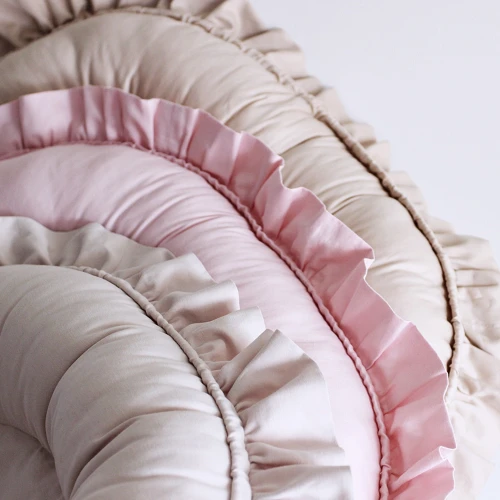 Baby nest SG with ruffles Powder Pink - II quality