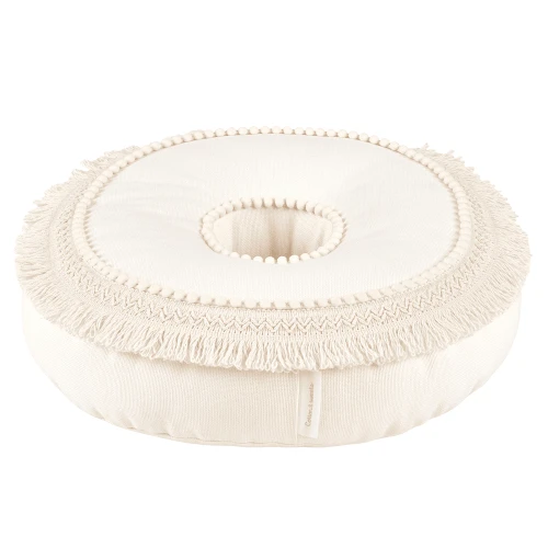 Poduszka Donut Boho Waniliowa