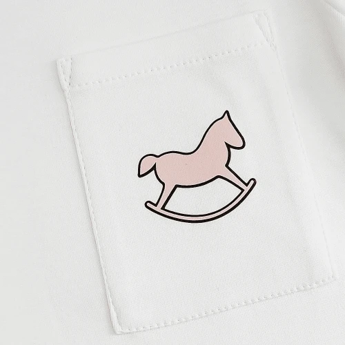 T-shirt dziecięcy Premium Logo Pudrowy róż