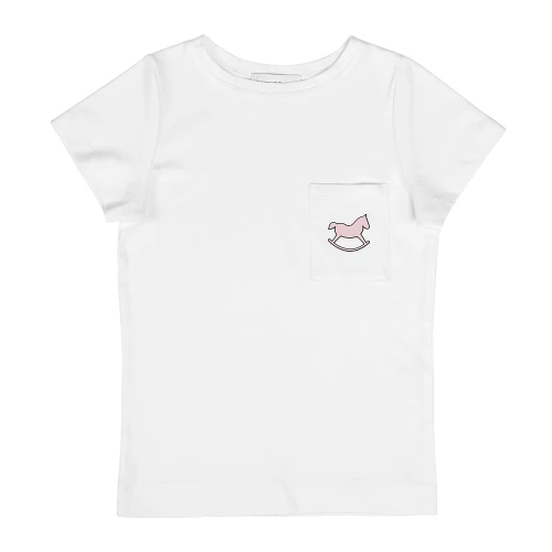 T-shirt dziecięcy Premium Logo Pudrowy róż