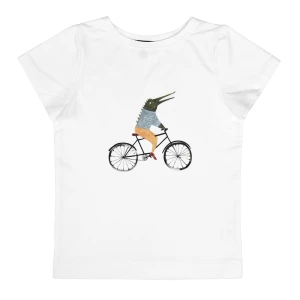 Premium Kinder T-Shirt mit ECRU Krokodil (Schwergewicht)