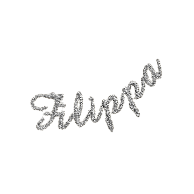 Crown PN White with silver ribbon (personalized)