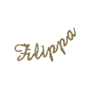 Crown PN White with gold ribbon (personalized)