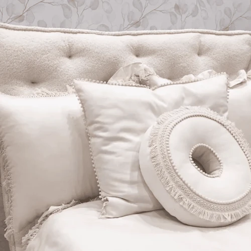 Boho Donut pillow Vanilla