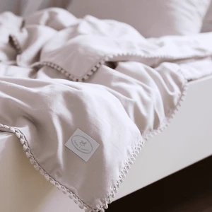 Pościel Junior Soft z koronką Pudrowy róż (100x135cm)