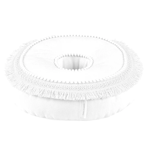 Boho Donut pillow White