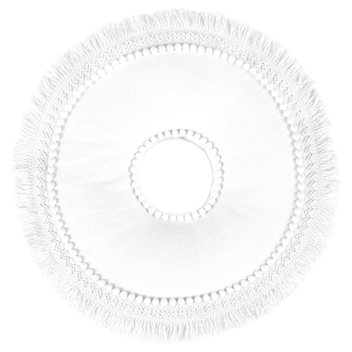 Boho Donut pillow White