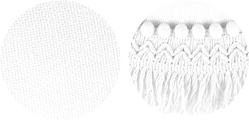 Boho Donut pillow White