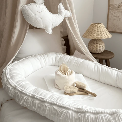 Boho Twist Baby Nest White