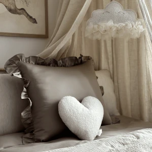 Pościel Junior Margaret z falbanką Taupe bez wypełnienia