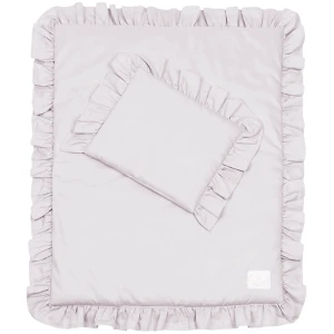 Pościel niemowlęca z falbanką Margaret Lilac z wypełnieniem