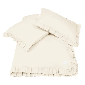 Pościel Adult Margaret z falbanką Waniliowa 