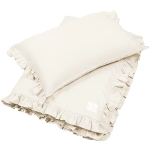 Pościel Junior Margaret z falbanką Waniliowa bez wypełnienia