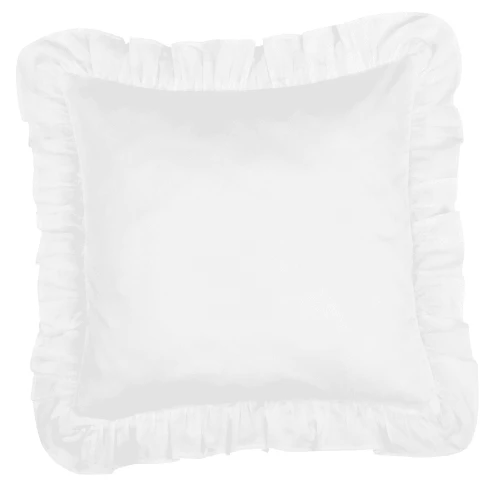 Poduszka z falbanką Margaret Biała
