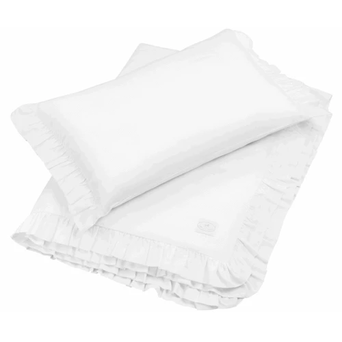 Junior Margaret bed linen set with ruffles White covers