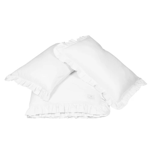 Adult Bed linen with ruffles Margaret White 
