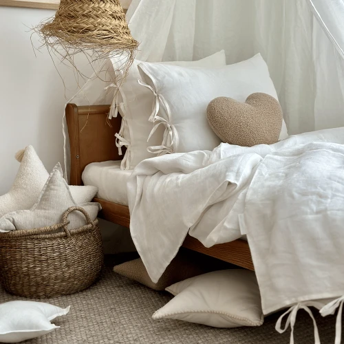Linen Adult bed linen Cream 140x200 cm 