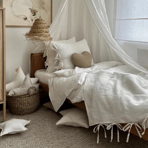 Linen Adult bed linen Cream 140x200 cm 