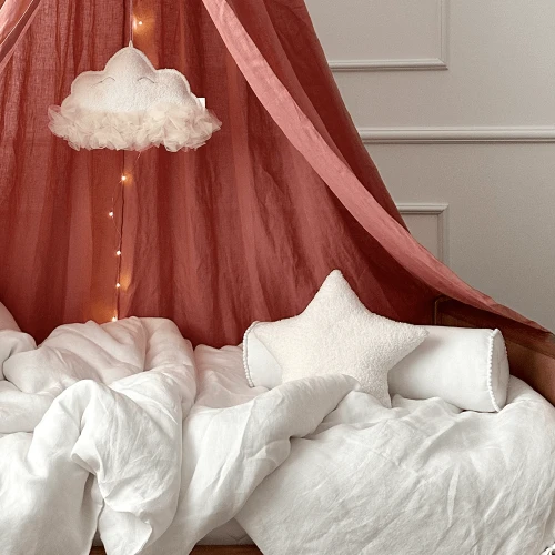 Linen Canopy Marsala