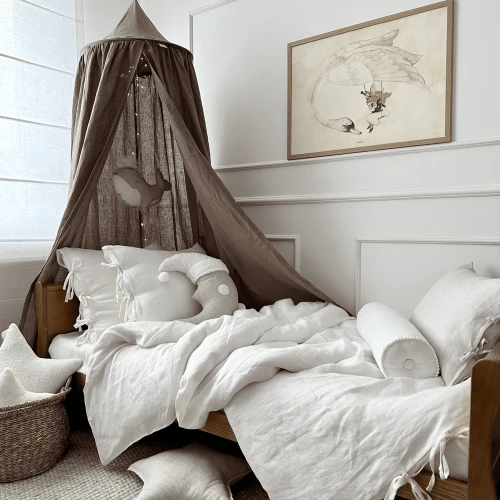 Linen Canopy Coconut brown