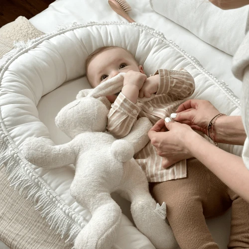 Boho Twist Baby Nest White