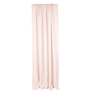Lniana zasłona PN Pudrowy róż