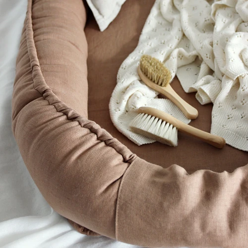 Ażurowy kocyk bambusowy Waniliowy