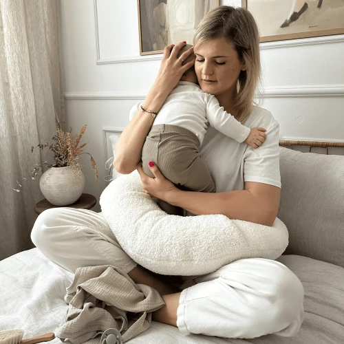 Organic cotton muslin baby diaper Cappuccino