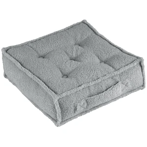 Pikowana pufa Boho Boucle Szara