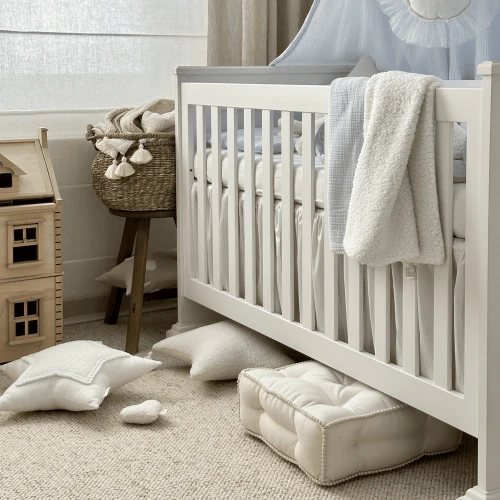 Pikowana pufa Boho Bubble Waniliowa